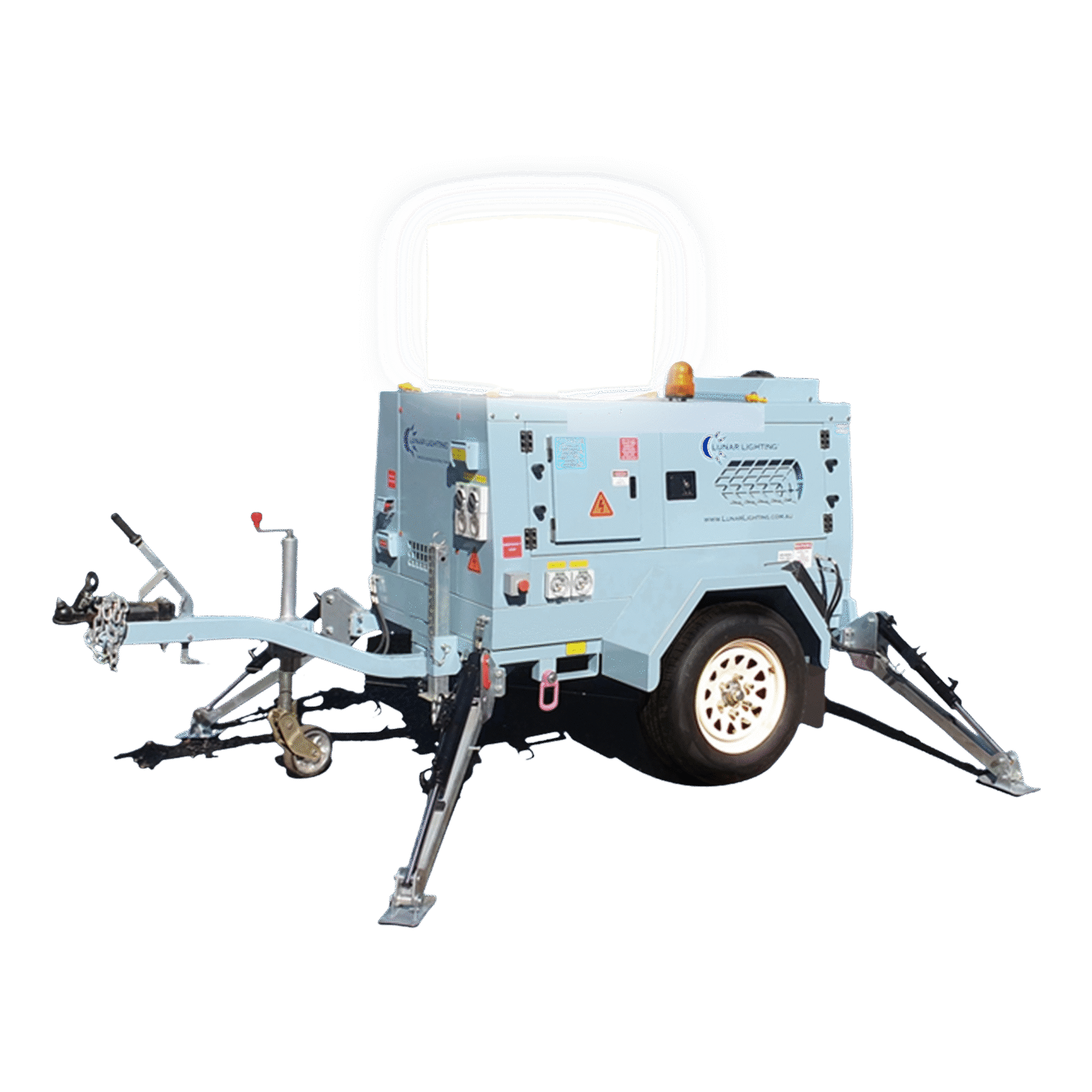 4800WW LED Lunar LIghting Tower MAST DOWN